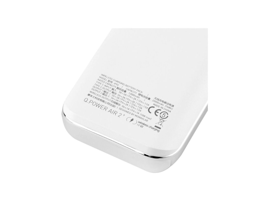 Buy Momax Q.Power Air 2+ 20000mAh Wireless Power Bank - White in Qatar Buy Momax Q.Power Air 2+ 20000mAh Wireless Power Bank - White in Qatar